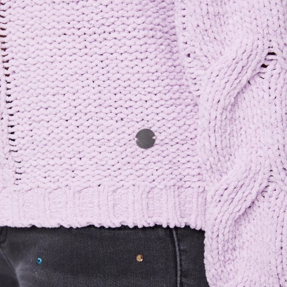 NWT Justice Cable-Knit Crewneck Sweater - Picture 3 of 3